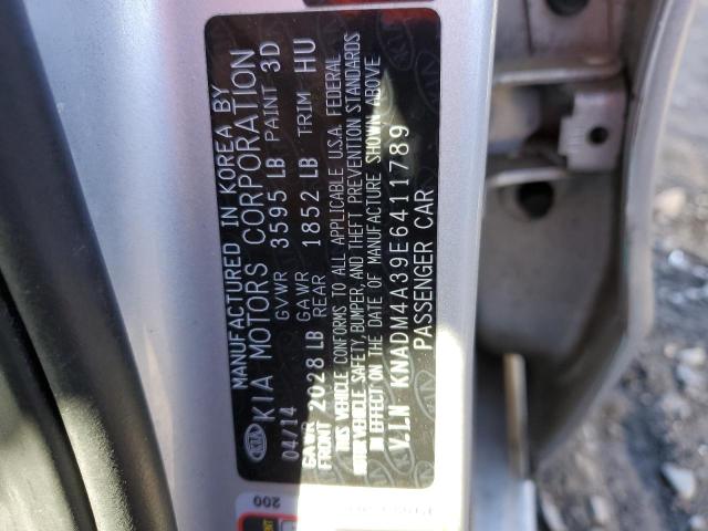 Photo 10 from auction – 2014 KIA RIO LX with VIN KNADM4A39E6411789