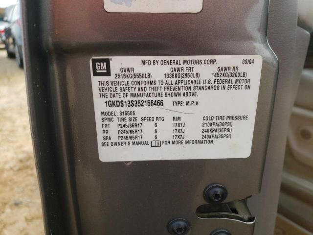 Photo 10 from auction – 2005 GMC ENVOY with VIN 1GKDS13S352156466
