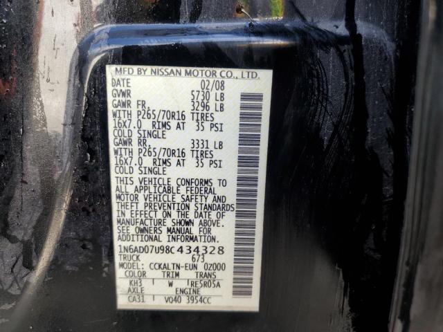 Photo 10 from auction – 2008 NISSAN FRONTIER C with VIN 1N6AD07U98C434328