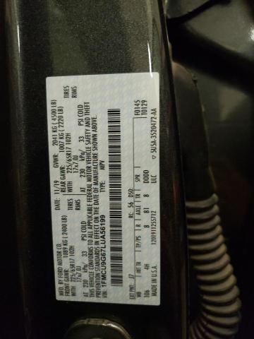 Photo 10 from auction – 2020 FORD ESCAPE SE with VIN 1FMCU9G67LUA56199