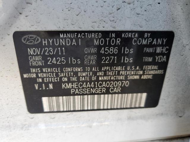 Photo 10 from auction – 2012 HYUNDAI SONATA HYB with VIN KMHEC4A41CA020970