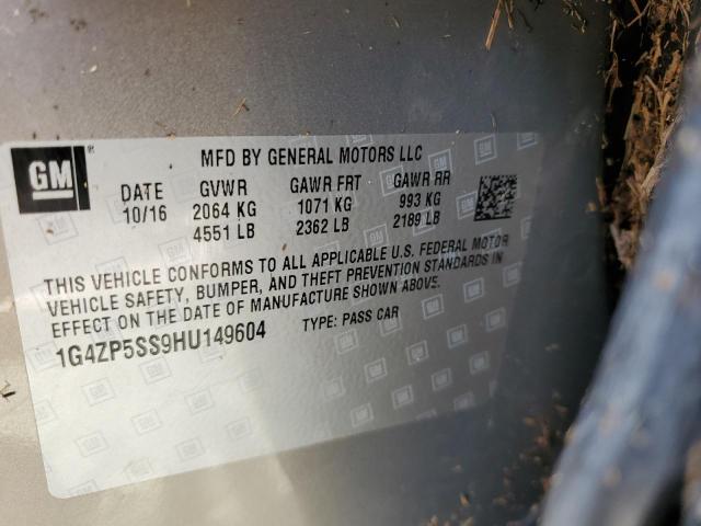 Photo 10 from auction – 2017 BUICK LACROSSE E with VIN 1G4ZP5SS9HU149604