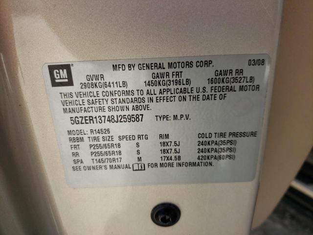 Photo 10 from auction – 2008 SATURN OUTLOOK XE with VIN 5GZER13748J259587