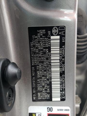 Photo 10 from auction – 2015 TOYOTA COROLLA L with VIN 2T1BURHEXFC393246