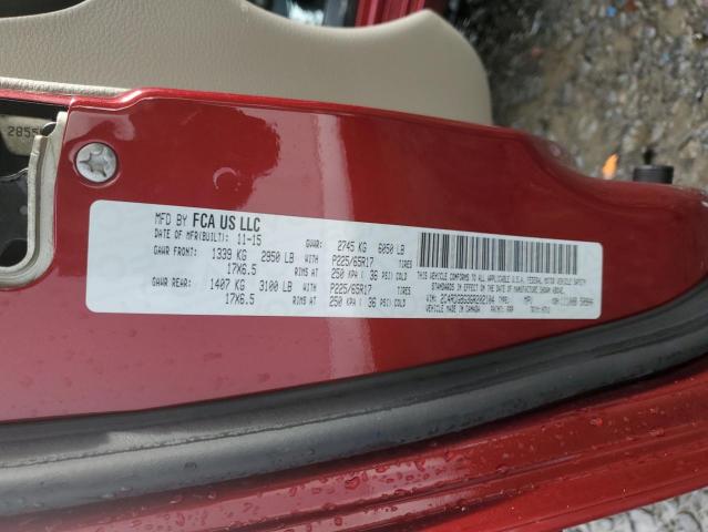 Photo 10 from auction – 2016 DODGE GRAND CARA with VIN 2C4RDGBG3GR202104