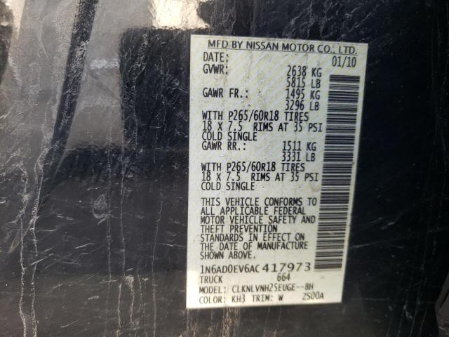 Photo 10 from auction – 2010 NISSAN FRONTIER C with VIN 1N6AD0EV6AC417973