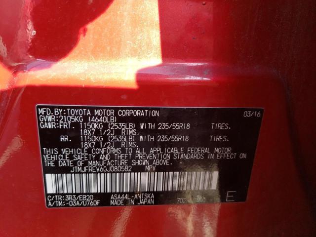Photo 10 from auction – 2016 TOYOTA RAV4 SE with VIN JTMJFREV6GJ080582