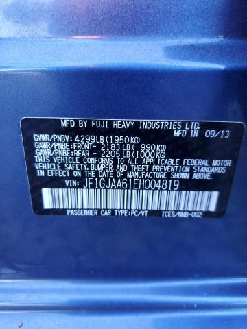 Photo 10 from auction – 2014 SUBARU IMPREZA with VIN JF1GJAA61EH004819