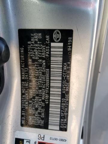Photo 10 from auction – 2013 TOYOTA CAMRY L with VIN 4T1BF1FK3DU688608
