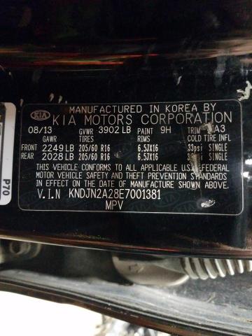 Photo 10 from auction – 2014 KIA SOUL with VIN KNDJN2A28E7001381