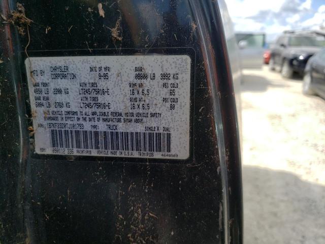 Photo 10 from auction – 1996 DODGE RAM 2500 with VIN 1B7KF23Z0TJ101793