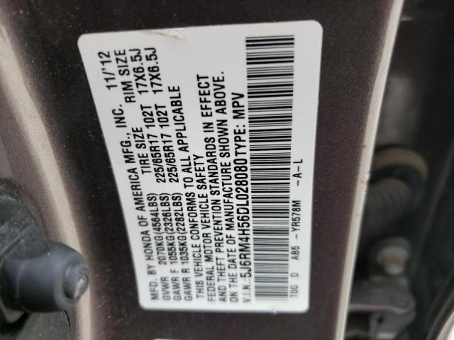 Photo 10 from auction – 2013 HONDA CR-V EX with VIN 5J6RM4H56DL028080
