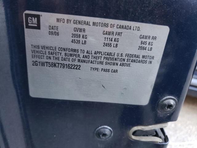 Photo 10 from auction – 2007 CHEVROLET IMPALA LT with VIN 2G1WT58K779162222