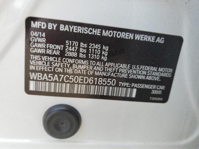 Photo 10 from auction – 2014 BMW 528 XI with VIN WBA5A7C50ED618550