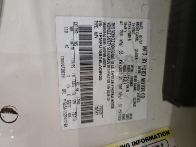 Photo 10 from auction – 2008 FORD EXPEDITION with VIN 1FMFU185X8LA08925