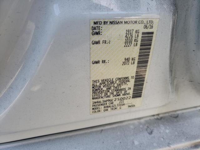 Photo 10 from auction – 2016 NISSAN ALTIMA 2.5 with VIN 1N4AL3AP9GC250022