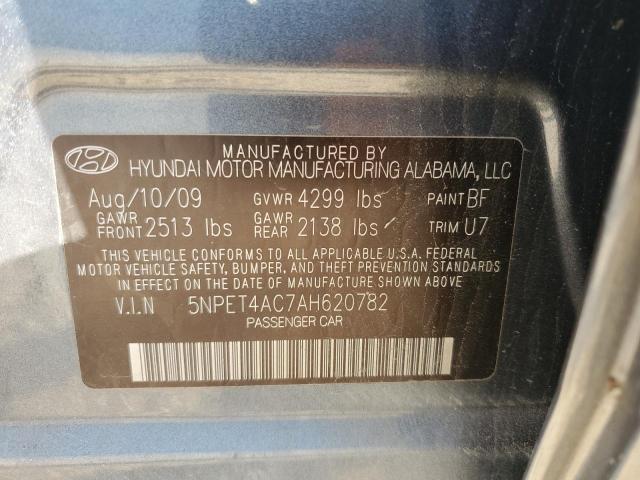 Photo 10 from auction – 2010 HYUNDAI SONATA GLS with VIN 5NPET4AC7AH620782