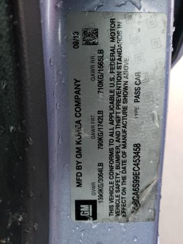 Photo 10 from auction – 2014 CHEVROLET SPARK LS with VIN KL8CA6S99EC453458