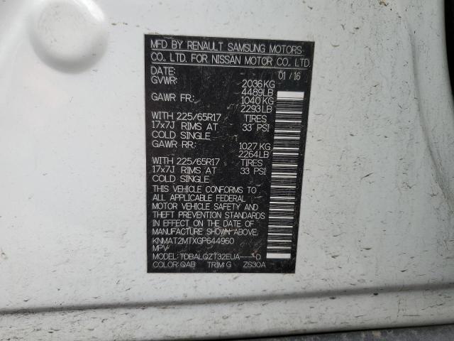 Photo 10 from auction – 2016 NISSAN ROGUE S with VIN KNMAT2MTXGP644960