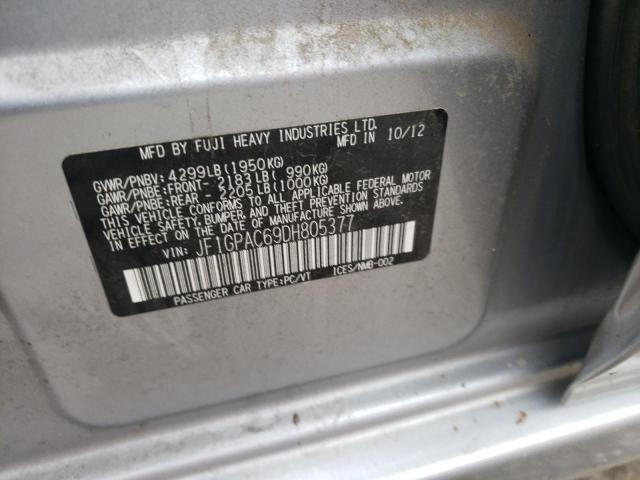 Photo 10 from auction – 2013 SUBARU IMPREZA PR with VIN JF1GPAC69DH805377