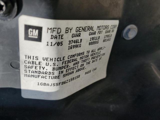 Photo 10 from auction – 2006 SATURN ION LEVEL with VIN 1G8AJ55F86Z158158