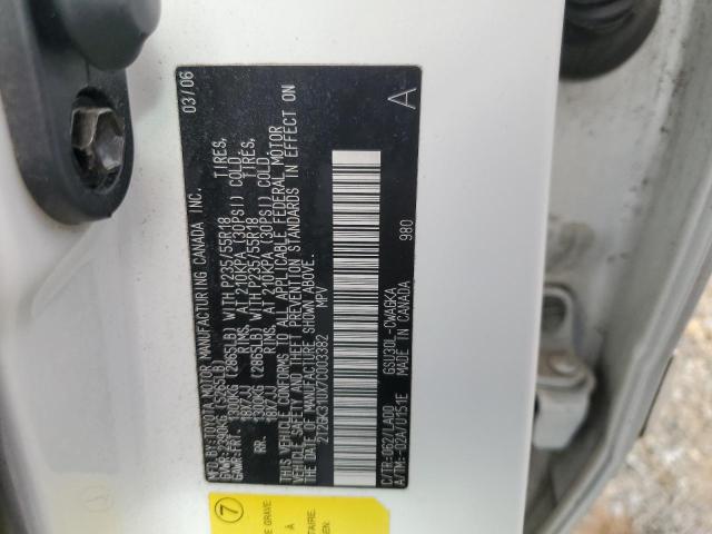 Foto 10 de la subasta – 2007 LEXUS RX 350 con VIN 2T2GK31UX7C003382