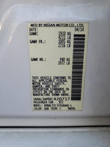 Photo 10 from auction – 2014 NISSAN ALTIMA 2.5 with VIN 1N4AL3AP0EC420717