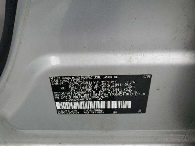 Photo 10 from auction – 2010 TOYOTA RAV4 LIMIT with VIN 2T3DK4DV5AW015499