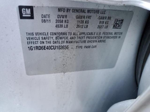 Photo 10 from auction – 2012 CHEVROLET VOLT with VIN 1G1RD6E40CU102656
