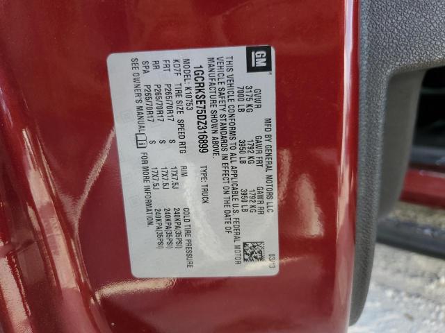 Photo 10 from auction – 2013 CHEVROLET SILVERADO with VIN 1GCRKSE75DZ316899