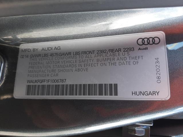 Photo 10 from auction – 2015 AUDI A3 PRESTIG with VIN WAUKFGFF1F1006787