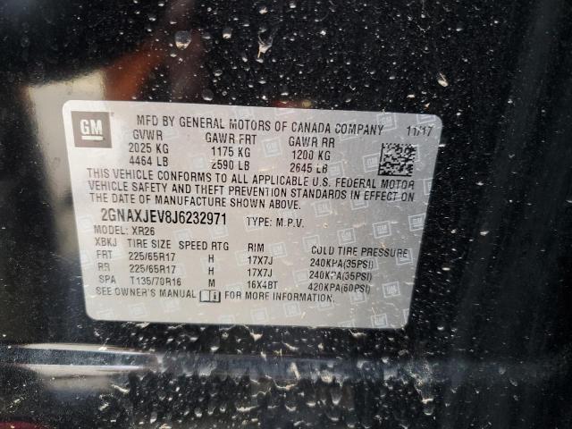 Photo 10 from auction – 2018 CHEVROLET EQUINOX LT with VIN 2GNAXJEV8J6232971
