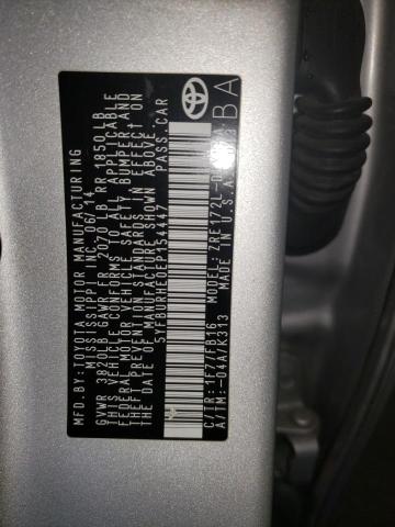 Photo 10 from auction – 2014 TOYOTA COROLLA L with VIN 5YFBURHE0EP154447