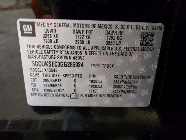 Photo 10 from auction – 2016 CHEVROLET 1500 with VIN 3GCUKSEC3GG285924