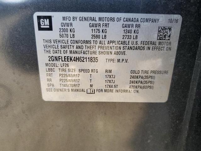 Photo 10 from auction – 2017 CHEVROLET EQUINOX LS with VIN 2GNFLEEK4H6211835