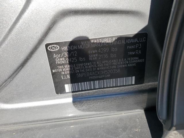 Photo 10 from auction – 2013 HYUNDAI SONATA GLS with VIN 5NPEB4ACXDH520358