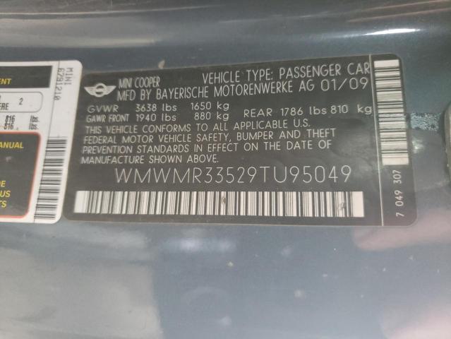 Photo 10 from auction – 2009 MINI COOPER with VIN WMWMR33529TU95049