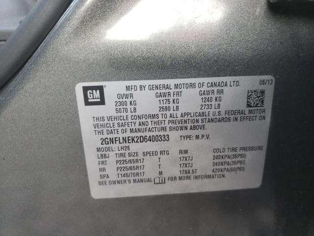Фото 10 с аукциона – 2013 CHEVROLET EQUINOX LT с VIN 2GNFLNEK2D6400333