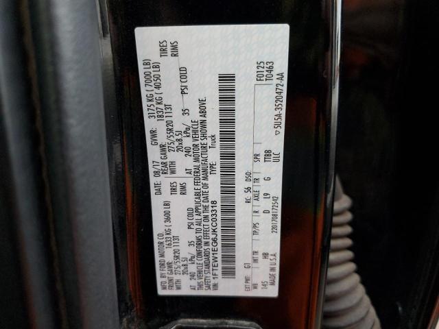 Photo 10 from auction – 2018 FORD F150 SUPER with VIN 1FTEW1EG6JKC03318