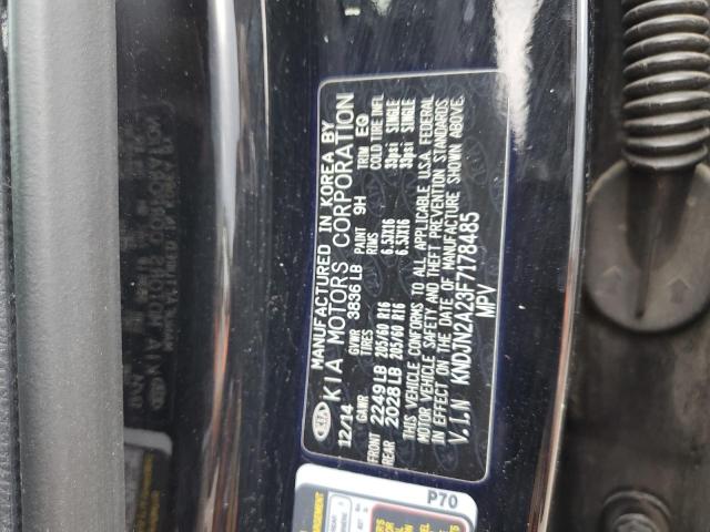 Photo 10 from auction – 2015 KIA SOUL with VIN KNDJN2A23F7178485