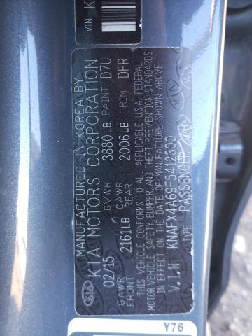Photo 10 from auction – 2015 KIA FORTE LX with VIN KNAFX4A69F5412300