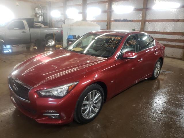 INFINITI Q50 BASE 2016 with VIN JN1CV7AR9GM252484 - Photo from auction