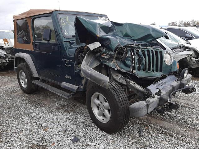 JEEP WRANGLER / 2001 with VIN 1J4FA49S21P376186 - Photo from auction