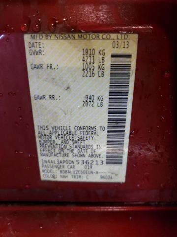 Photo 10 from auction – 2013 NISSAN ALTIMA 2.5 with VIN 1N4AL3AP0DN536213