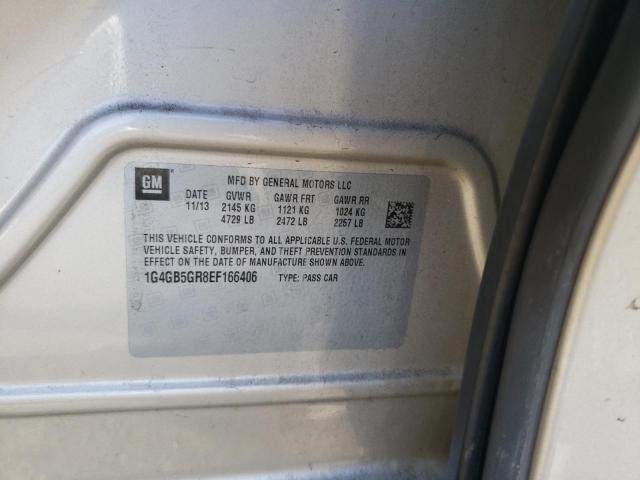Photo 10 from auction – 2014 BUICK LACROSSE with VIN 1G4GB5GR8EF166406