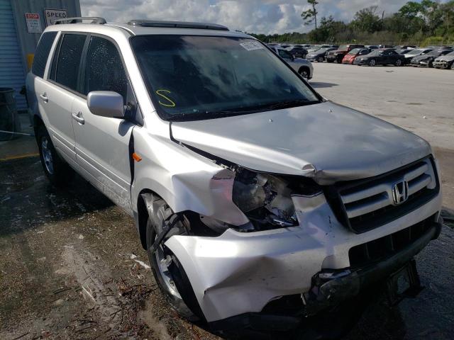 HONDA PILOT EX 2006 with VIN 5FNYF28596B034221 - Photo from auction