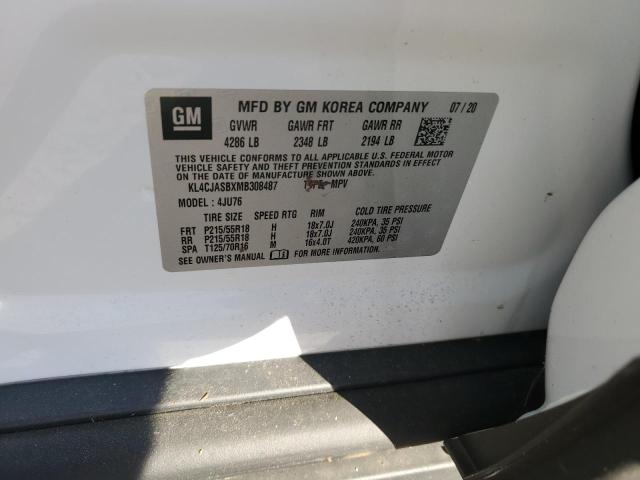Photo 10 from auction – 2021 BUICK ENCORE PRE with VIN KL4CJASBXMB308487