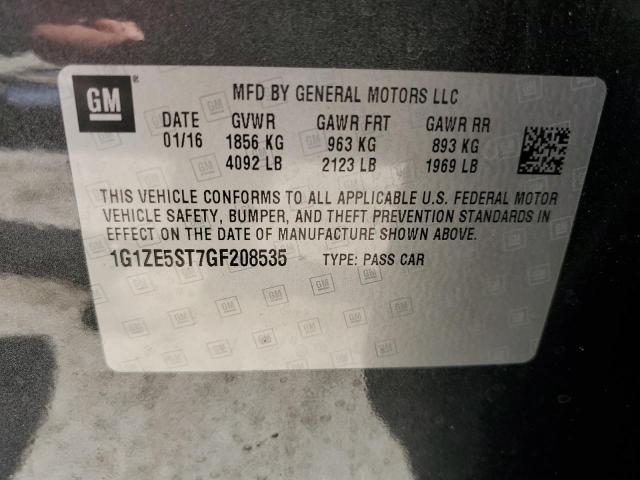 Photo 10 from auction – 2016 CHEVROLET MALIBU LT with VIN 1G1ZE5ST7GF208535