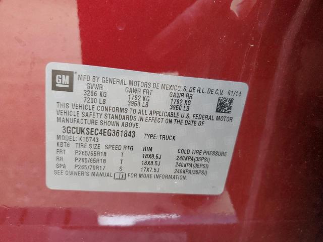 Photo 10 from auction – 2014 CHEVROLET SILVERADO with VIN 3GCUKSEC4EG361843