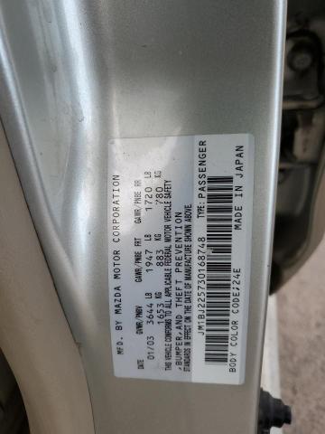 Photo 10 from auction – 2003 MAZDA PROTEGE DX with VIN JM1BJ225730168748